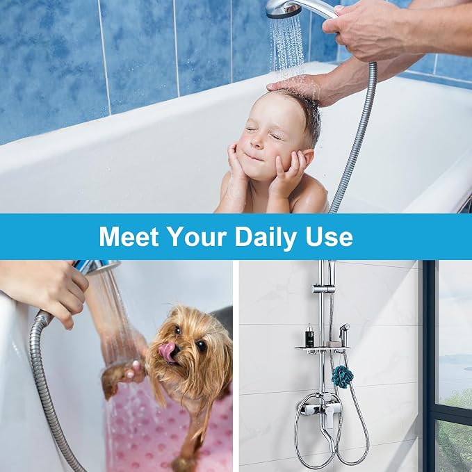 59" Shower Hose, Extra Long 304 Stainless Steel Handheld Shower Head Hose - Image 6