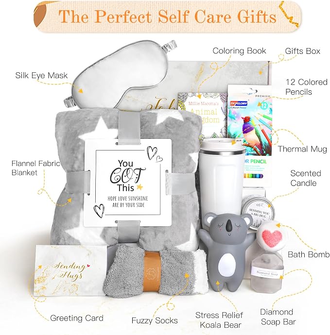 Get Well Soon Gifts for Women, Care Package Get Well Gift Basket Relaxing Spa - Image 2