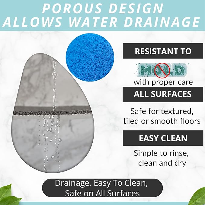 Enkosi Loofah Non-Slip Shower Mat - Image 4