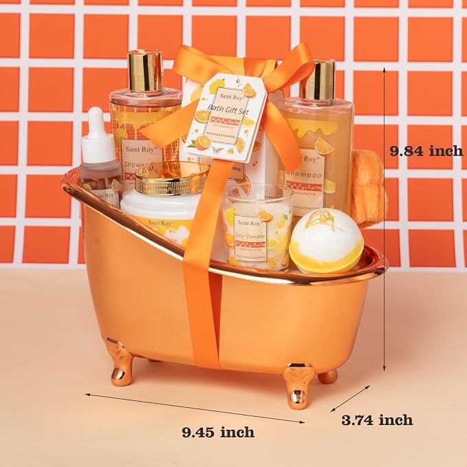 Orange Scents spa gift set Great Gift Lemon Spa Gifts - Image 6