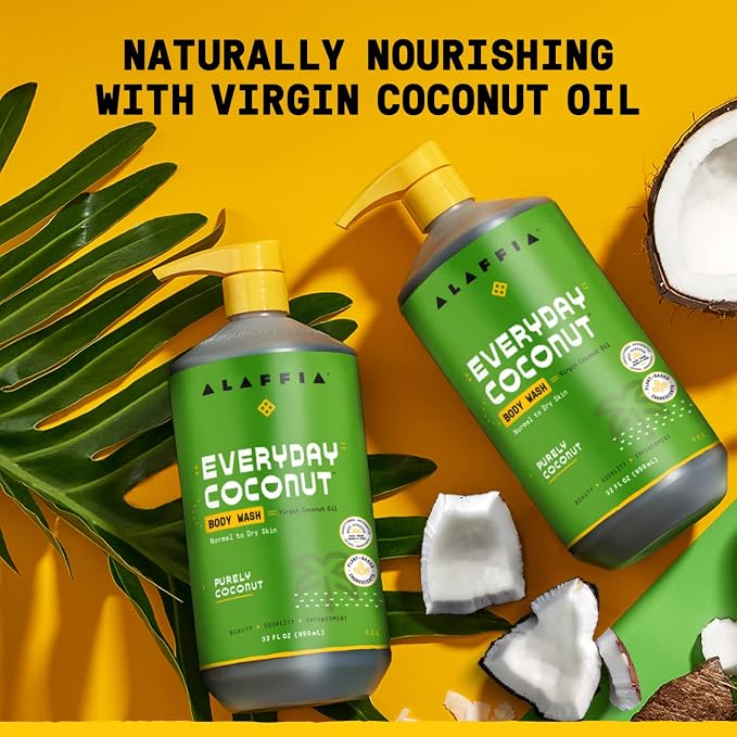 Alaffia Body Wash, Everyday Coconut, Vegan & Cruelty-Free, 32 Oz Ea - Image 5