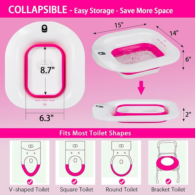 Electric Sitz Bath, Sitz Bath for Hemorrhoids, Sitz Bath for Postpartum Care - Image 6