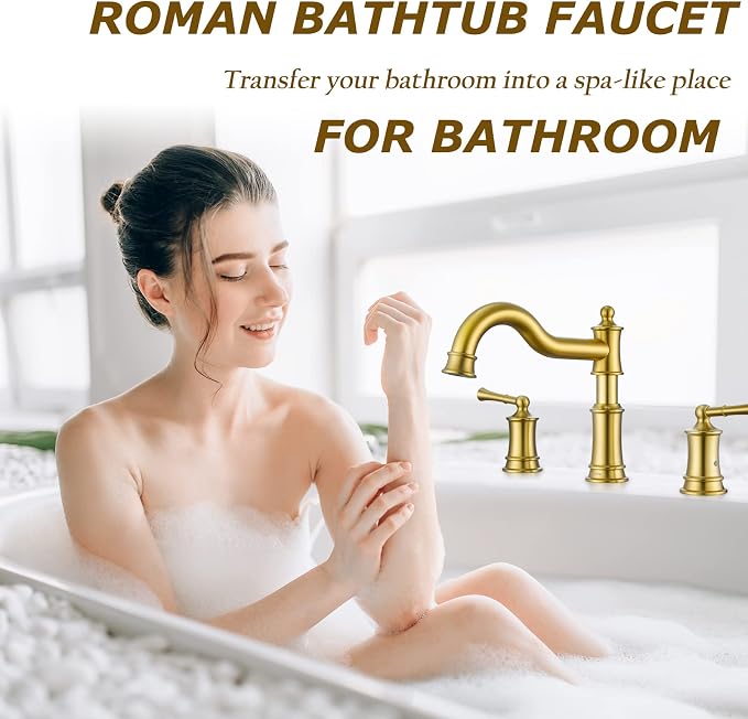 Roman Bathtub Faucet Deck Mount Tub Faucet - Image 2