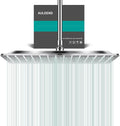 Square Rain Shower Head, High Flow Stainless Steel, Work by AULEEND
