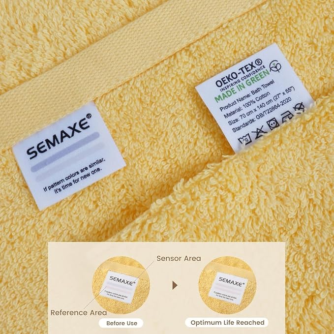SEMAXE 4-Pack Luxury Bath Towels - Image 4