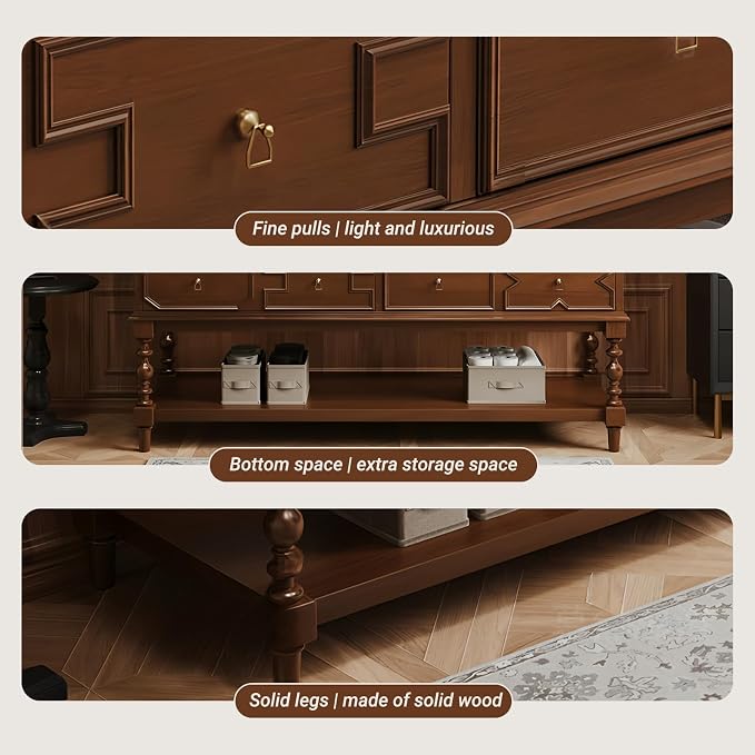 Solid Wood Bathroom Vanity 48Inch, Freestanding Bathroom Vanity Includes LED - Image 8