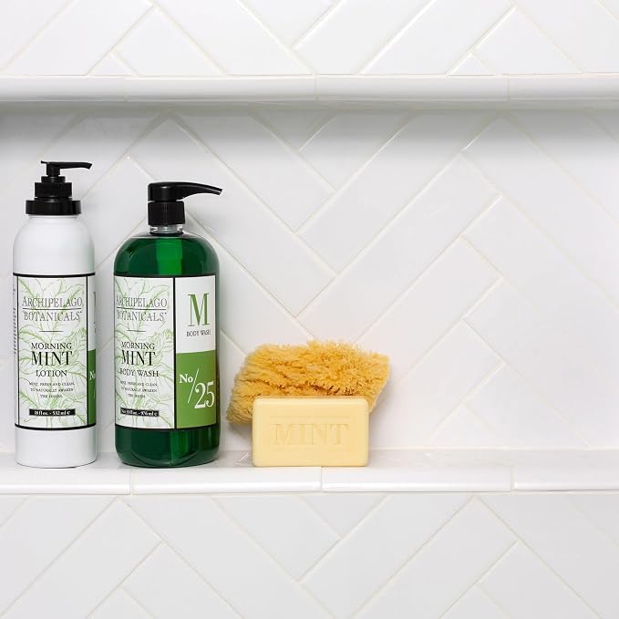 Archipelago Botanicals Morning Mint Body Wash, Moisturizing Body Wash - Image 4