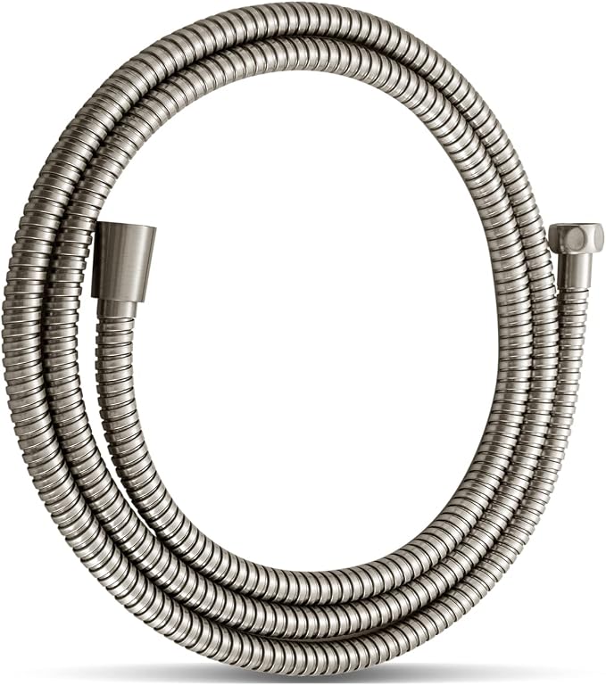 OFFO Shower Hose, Brushed Nickel Kink Free Stainless Steel Shower Hose by OFFO