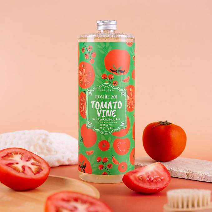 ROMIIE ZOI Liquid Hand Soap Refill, Tomato Vine, Gentle & Moisturizing Formula - Image 4