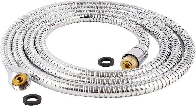 Hibbent All Metal Shower Hose 90 inch Bathroom Handheld Shower Head Hose 2.3 by Hibbent