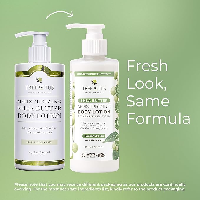 Tree to Tub Unscented Shea Butter Body Lotion - Image 6