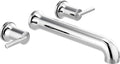Delta Wall Mount Bathroom Faucet 3 Hole, Chrome Bathroom Sink Faucet by DeltaFaucet