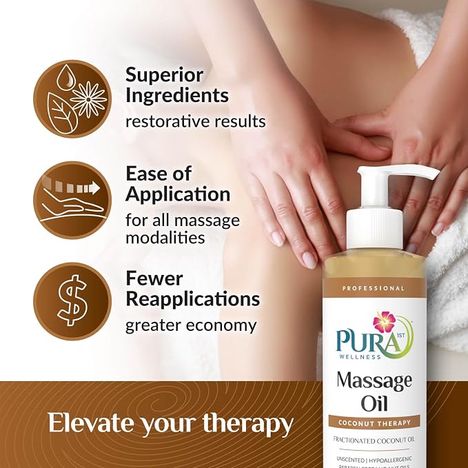 Coconut Therapy Massage Oil, Coconut Massage, Physical Therapy Coconut Oil - Image 4