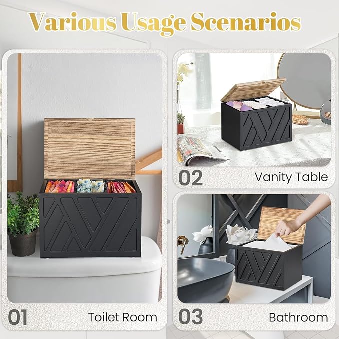 2 PCS Tampon Holder for Bathroom Decor, Feminine Product Organizer - Image 5