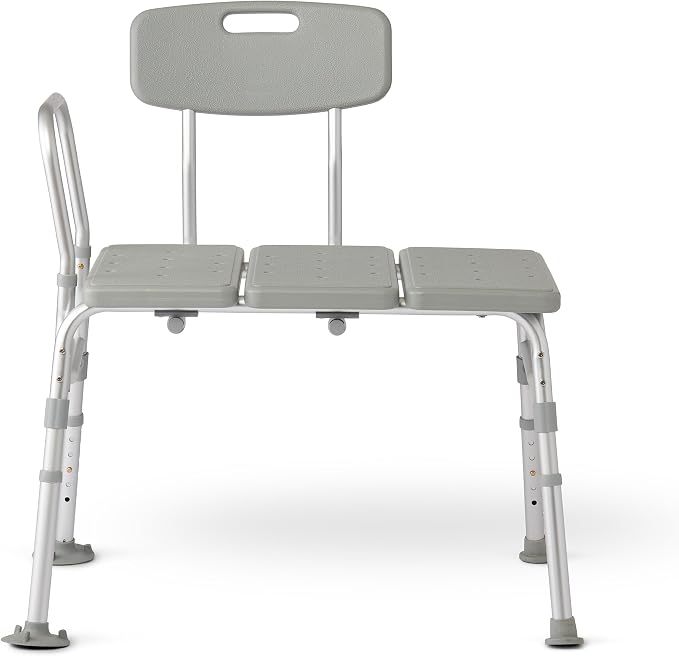 Tub Transfer Bench, 400 lb Capacity Bath & Shower Seat, Tool-Free Assembly by Unknown