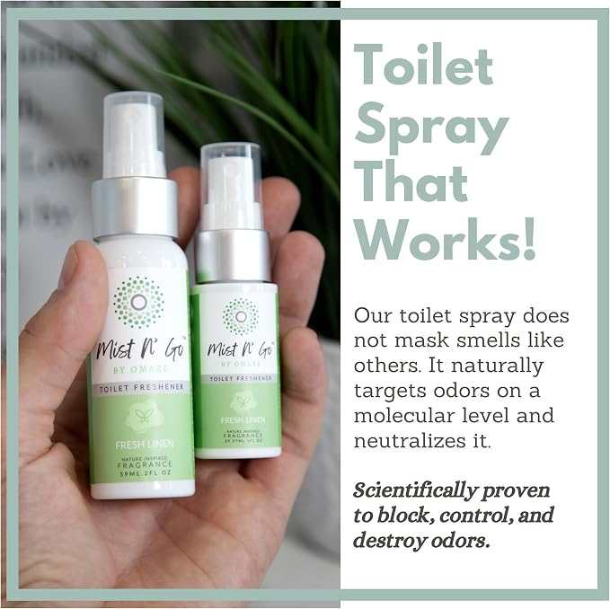 Mist N' Go Omaze Travel Toilet Spray Odor Eliminator - Image 3