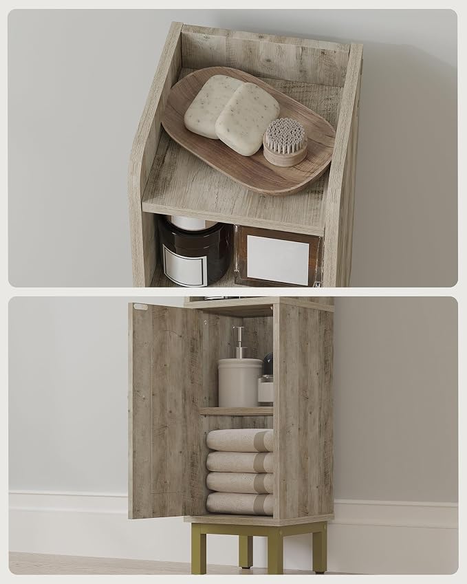 Bathroom Storage Cabinet, Small Corner Floor Cabinet - Image 6