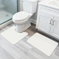 Bathroom Rugs Set 2 Pieces, Thin Bathroom Mats, Toilet Rugs, Quick Dry by BosapDirect