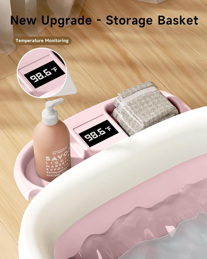 Collapsible Baby Bathtub, Laege Infant Bath Tub - Image 2