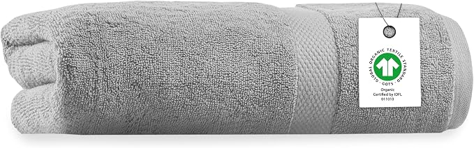 Delara Organic Cotton Luxuriously Plush Bath Towel | GOTS & OEKO-TEX Certified by Delara