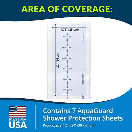 TIDI 50013-PKG AquaGuard Sheet – 12” x 24” – – Shower Protection Sheet – - Image 2