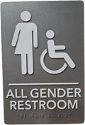 USA Made - Men's and Women's Restroom Signs ADA-Compliant Bathroom Door Signs by RockRidge