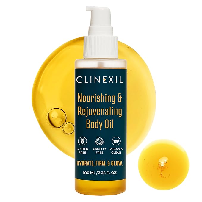 After Shower Body Oil for Women- Hydrating & Firming Natural Moisturizer for by CLINEXIL