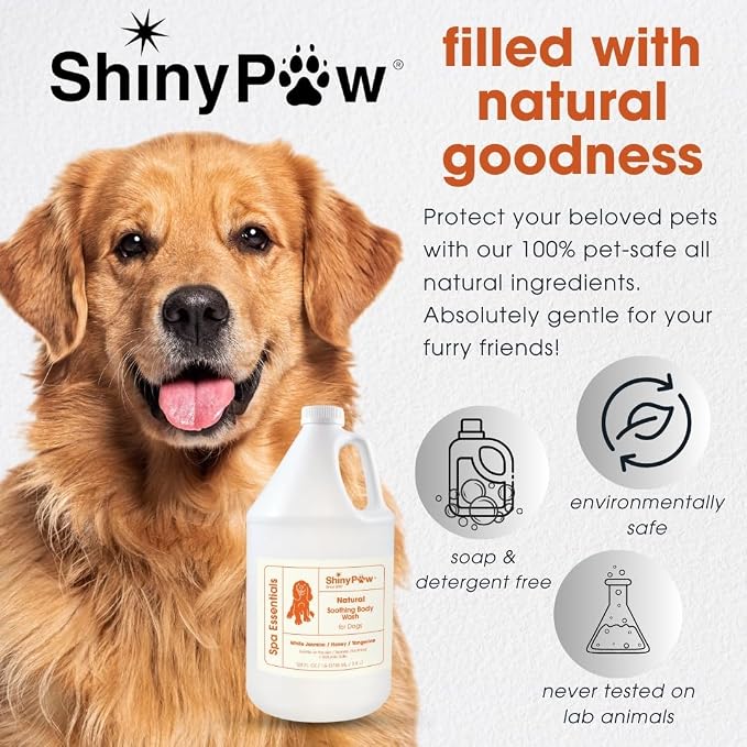 Jasmine & Honey Spa Body Wash for Dogs by Shiny Paw | Dog Itchy Skin Relief & - Image 5