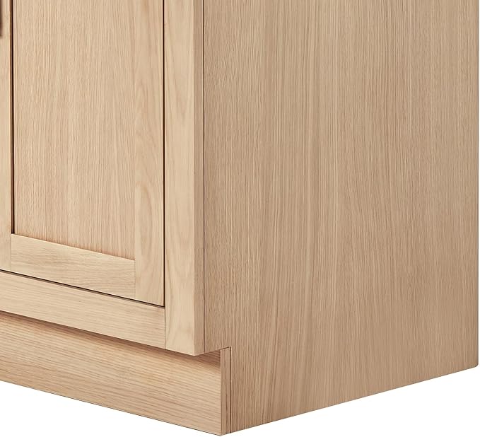ARIEL Hepburn 30" Inch Oak Single Bathroom Vanity - Image 7
