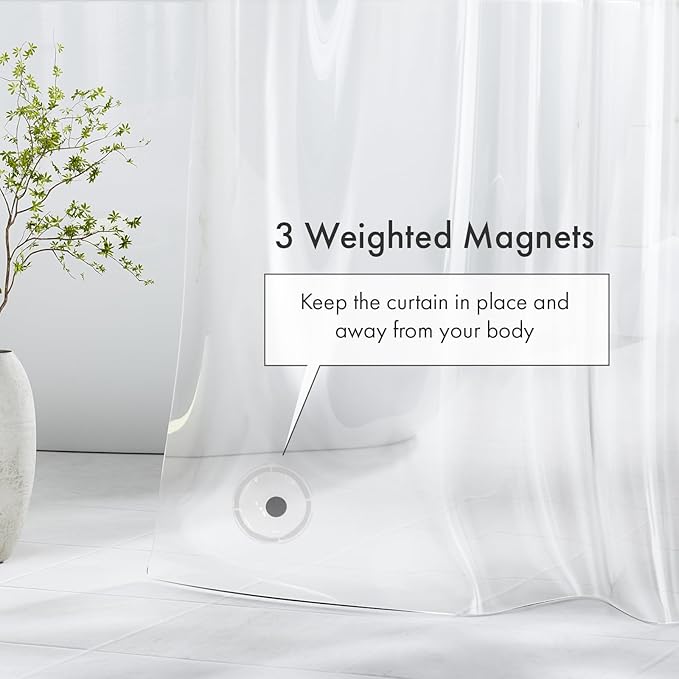 Amazer Long Shower Curtain Liner - Image 5