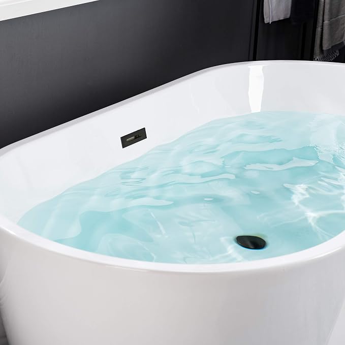 WOODBRIDGE BTA1514-MB-Drain &O+ Pillow Bathtub - Image 12