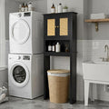 Over The Toilet Storage Cabinet, Behind Toilet Bathroom Organizer by Homajor