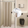 LaCyan 3 in 1 Waterproof Waffle Weave Shower Curtain and Clear Liner Set by Lacyan