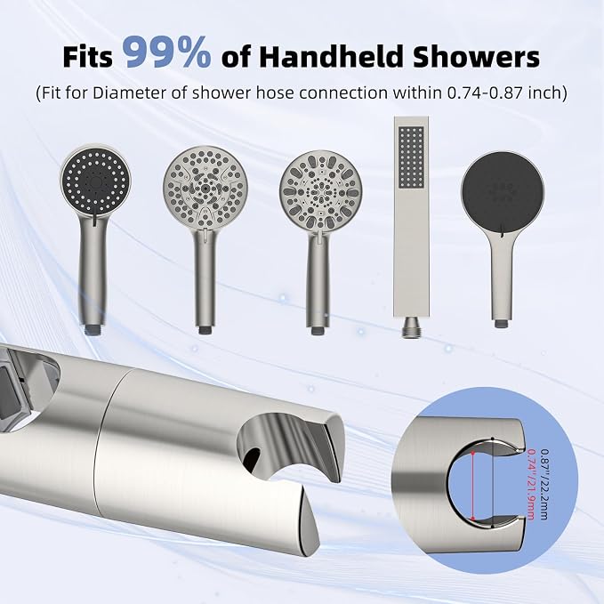 Hibbent Adjustable Shower Head Holder - Image 5