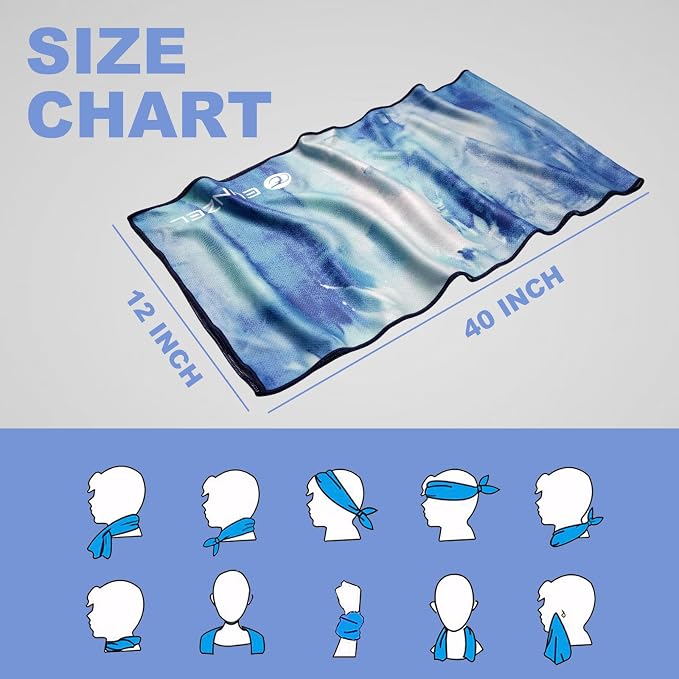Cooling Towel, Ice Towel for Neck, Soft Microfiber Chilly Towel Stay Cool for - Image 8