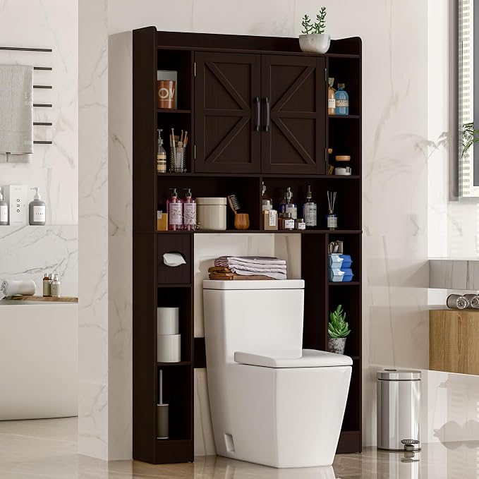 Farmhouse Storage Cabinet Over Toilet - Image 7