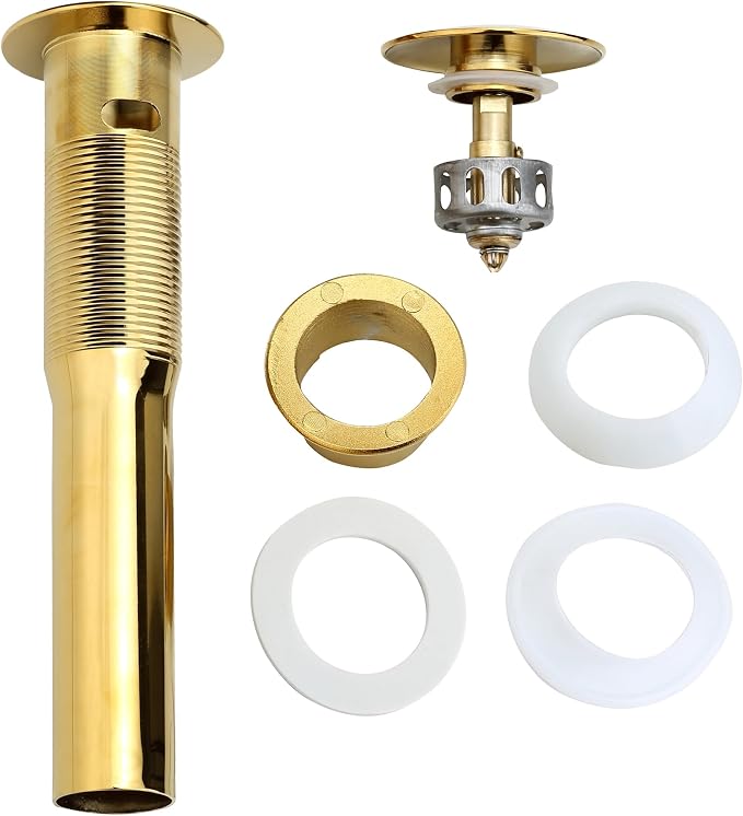Bathroom Sink Drain, 2 Pack Gold Drain Stopper Bathroom Sink - Image 6