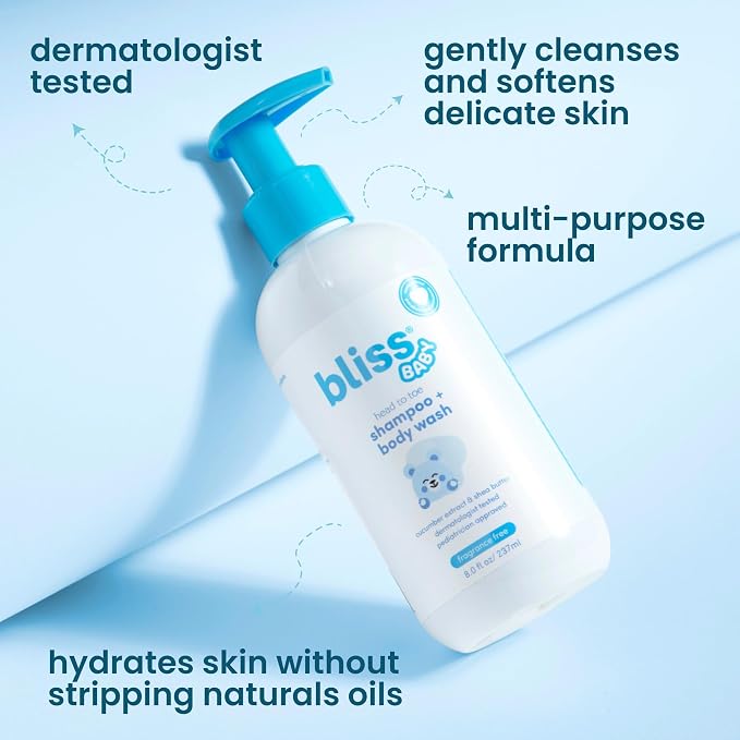 Bliss Baby Shampoo and Body Wash, Premium 2-in-1 - Image 2