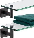 KOKOSIRI Wall Shelves Bathroom Hardware Tempered Glass Floating Shelf Hanging by KOKOSIRI