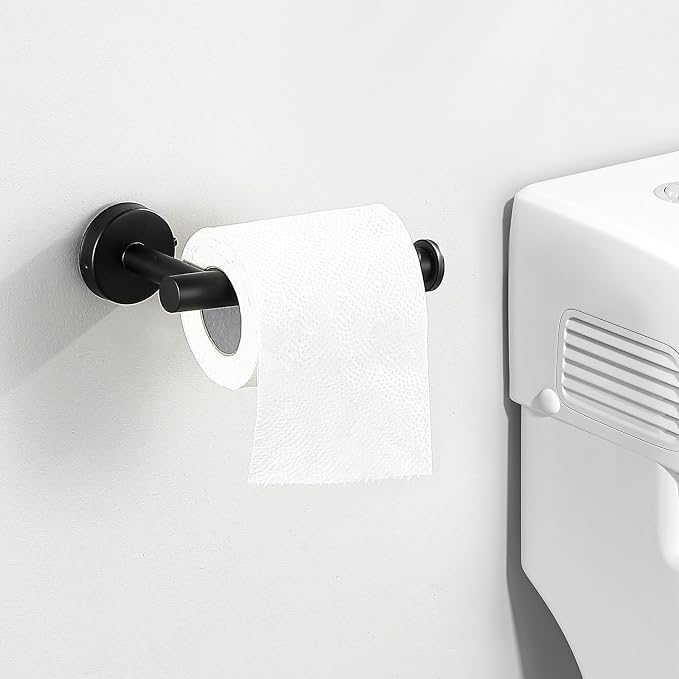 14-Pieces Matte Black Bathroom Accessories Set, Stainless Steel Bathroom - Image 5