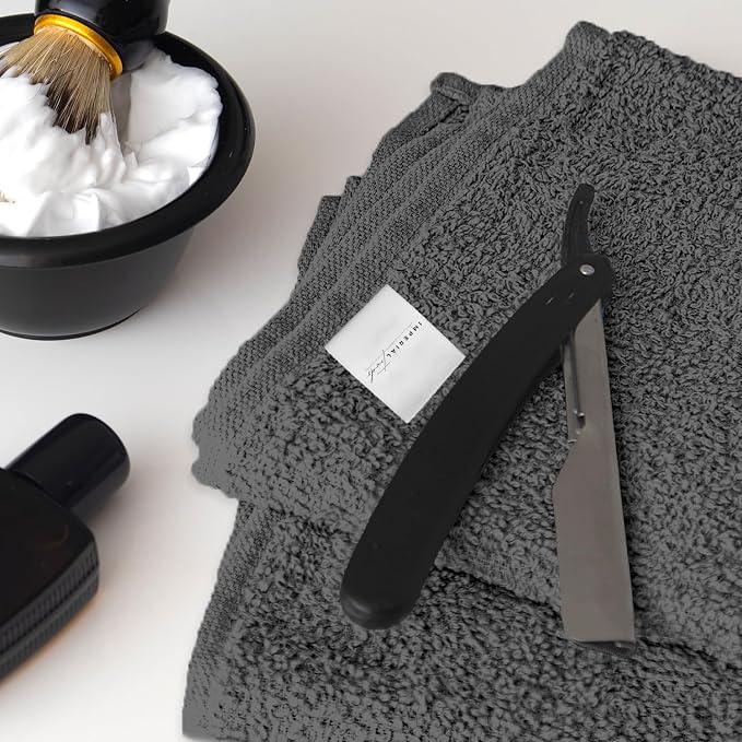 Salon Towels -24 Pack Grey Hand Towels 100% Cotton Spa Towels – 16x26 inches - Image 9