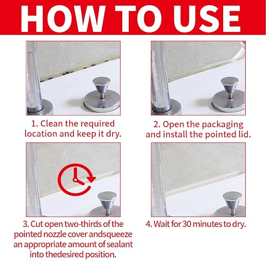 Clear Silicone Caulk, Silicone Sealant, Waterproof Sealant, Ideal Choice - Image 4