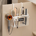 Hair Dryer Holder Cabinet Door 3-in-1 Adhesive Hair Tool Organizer Wall Mounted by COMFORTYOURHOME