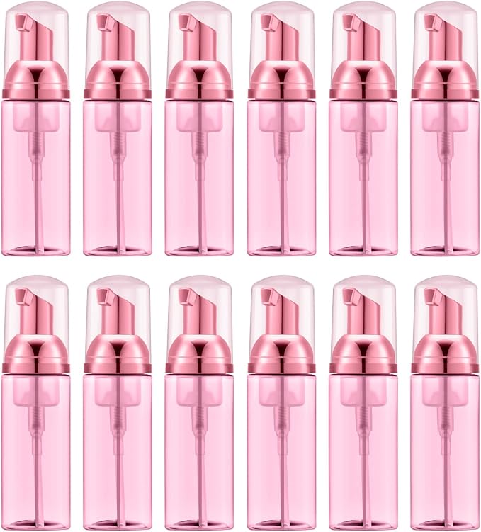 2 Oz Empty Foam Pump Bottle Travel Foaming Soap Dispenser by IRONBILL