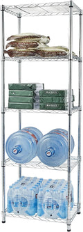 5 Tier Storage Racks Shelving, Heavy Steel Pantry Shelves, Adjustable Wire by Unknown