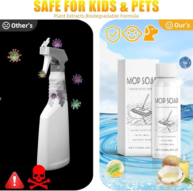 CandyTune Mop Soap for Floor Cleaning: 4PCS Fresh Scented Mop Soap, Floor - Image 5