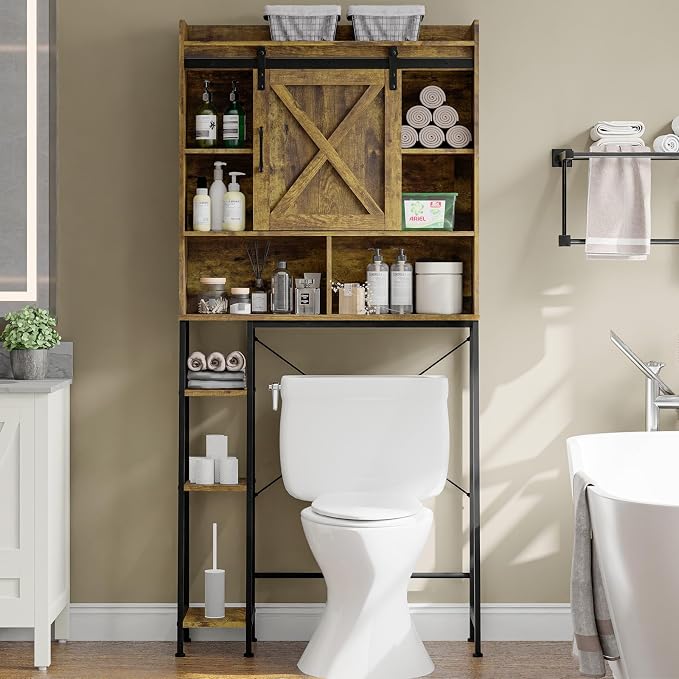 Farmhouse Storage Cabinet Over Toilet - Image 7