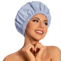 Reusable Shower Cap for Women, Large Waterproof Shower Essentials Bonnet by Edoneery