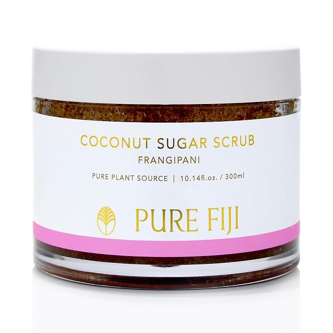 Pure Fiji Coconut Sugar Body Scrub, Frangipani by PureFiji