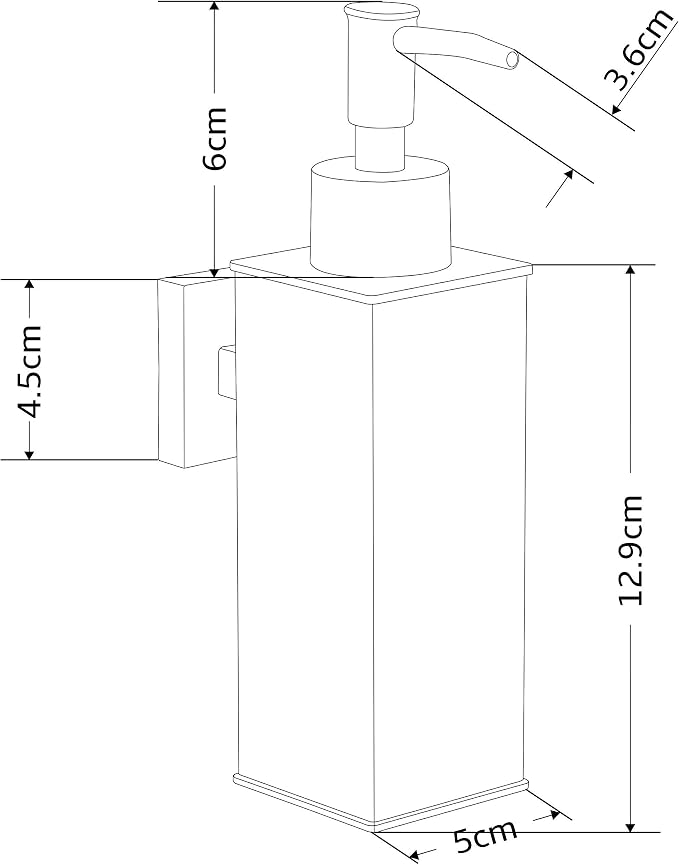 BGL Hand Soap Dispenser Stainless Steel 304 Wall Mount Chrome Soap Dispenser - Image 6